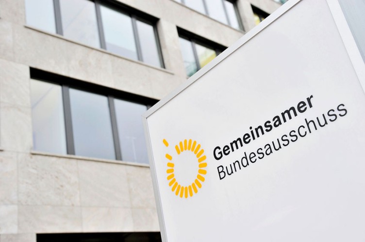 Blick auf den Eingangsbereich des Gemeinsamen Bundesausschusses