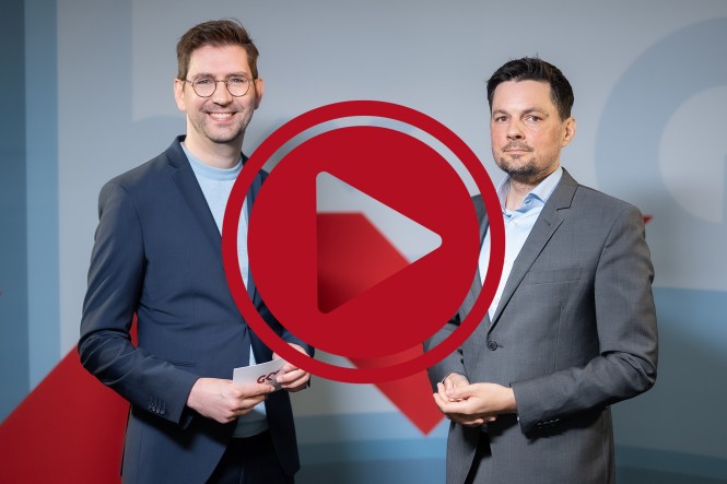 Johannes Eisenbarth, Referent im Stabsbereich Politik beim GKV-Spitzenverband, und Fabian Fischer vom Stabsbereich Kommunikation
